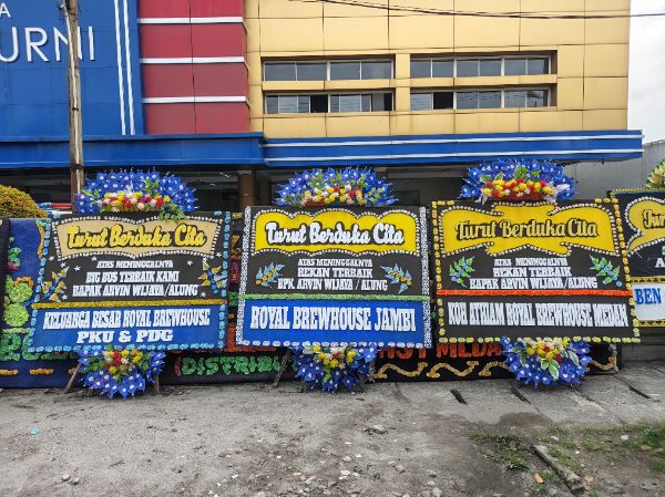 papan bunga dukacita medan murni